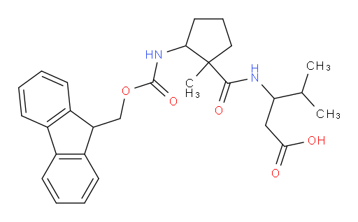 3-{[2-({[(9H-fluoren-9-yl)methoxy]carbonyl}amino)-1-methylcyclopentyl]formamido}-4-methylpentanoic acid
