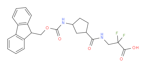 3-{[3-({[(9H-fluoren-9-yl)methoxy]carbonyl}amino)cyclopentyl]formamido}-2,2-difluoropropanoic acid