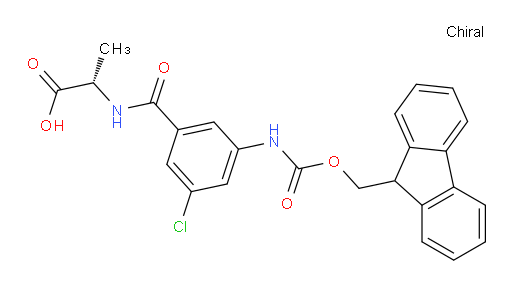(2S)-2-{[3-chloro-5-({[(9H-fluoren-9-yl)methoxy]carbonyl}amino)phenyl]formamido}propanoic acid