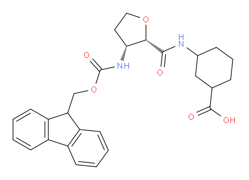 rac-3-[(2R,3S)-3-({[(9H-fluoren-9-yl)methoxy]carbonyl}amino)oxolane-2-amido]cyclohexane-1-carboxylic acid