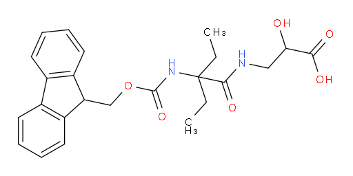 3-[2-ethyl-2-({[(9H-fluoren-9-yl)methoxy]carbonyl}amino)butanamido]-2-hydroxypropanoic acid