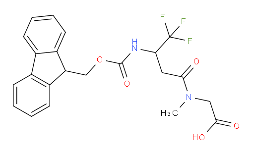 2-[3-({[(9H-fluoren-9-yl)methoxy]carbonyl}amino)-4,4,4-trifluoro-N-methylbutanamido]acetic acid