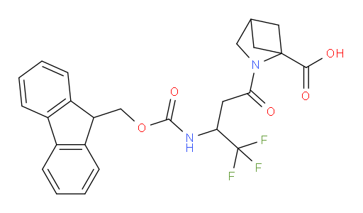 2-[3-({[(9H-fluoren-9-yl)methoxy]carbonyl}amino)-4,4,4-trifluorobutanoyl]-2-azabicyclo[2.1.1]hexane-1-carboxylic acid