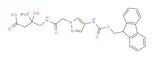 4-{2-[4-({[(9H-fluoren-9-yl)methoxy]carbonyl}amino)-1H-pyrazol-1-yl]acetamido}-3-hydroxy-3-methylbutanoic acid