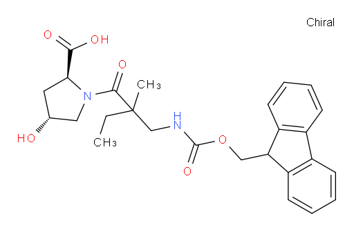 (2S,4R)-1-{2-[({[(9H-fluoren-9-yl)methoxy]carbonyl}amino)methyl]-2-methylbutanoyl}-4-hydroxypyrrolidine-2-carboxylic acid