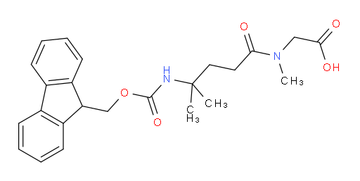 2-[4-({[(9H-fluoren-9-yl)methoxy]carbonyl}amino)-N,4-dimethylpentanamido]acetic acid