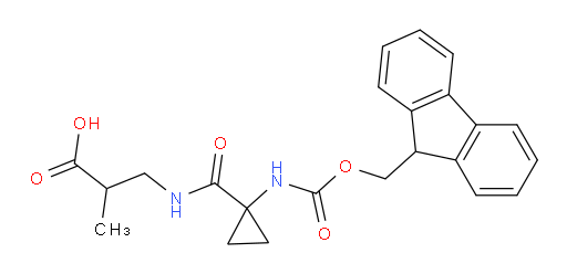 3-{[1-({[(9H-fluoren-9-yl)methoxy]carbonyl}amino)cyclopropyl]formamido}-2-methylpropanoic acid