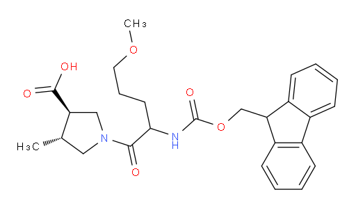 rac-(3R,4R)-1-[2-({[(9H-fluoren-9-yl)methoxy]carbonyl}amino)-5-methoxypentanoyl]-4-methylpyrrolidine-3-carboxylic acid
