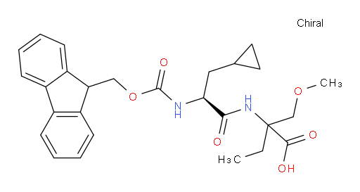2-[(2S)-3-cyclopropyl-2-({[(9H-fluoren-9-yl)methoxy]carbonyl}amino)propanamido]-2-(methoxymethyl)butanoic acid