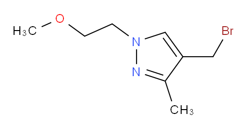 4-(bromomethyl)-1-(2-methoxyethyl)-3-methyl-1H-pyrazole