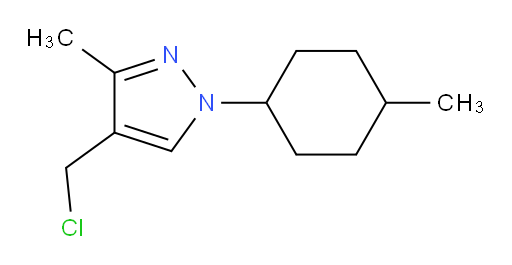 4-(chloromethyl)-3-methyl-1-(4-methylcyclohexyl)-1H-pyrazole