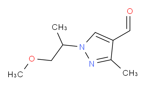 1-(1-methoxypropan-2-yl)-3-methyl-1H-pyrazole-4-carbaldehyde