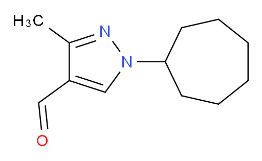1-cycloheptyl-3-methyl-1H-pyrazole-4-carbaldehyde
