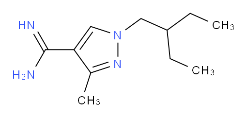 1-(2-ethylbutyl)-3-methyl-1H-pyrazole-4-carboximidamide
