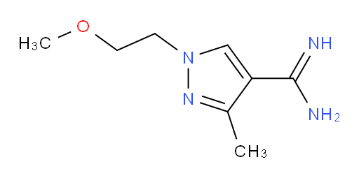 1-(2-methoxyethyl)-3-methyl-1H-pyrazole-4-carboximidamide