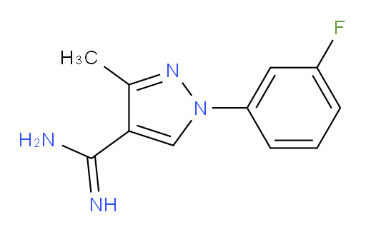 1-(3-fluorophenyl)-3-methyl-1H-pyrazole-4-carboximidamide