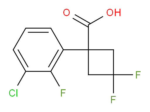 1-(3-chloro-2-fluorophenyl)-3,3-difluorocyclobutane-1-carboxylic acid