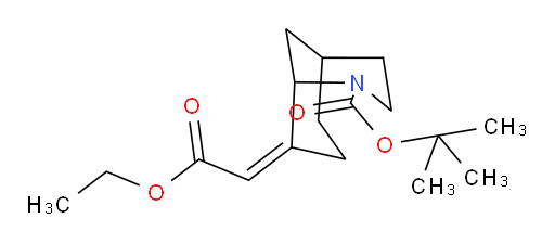tert-butyl (8Z)-8-(2-ethoxy-2-oxoethylidene)-2-azabicyclo[3.3.1]nonane-2-carboxylate