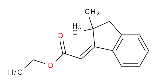 ethyl 2-[(1E)-2,2-dimethyl-2,3-dihydro-1H-inden-1-ylidene]acetate