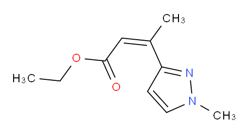 ethyl (2Z)-3-(1-methyl-1H-pyrazol-3-yl)but-2-enoate