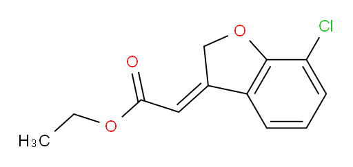 ethyl 2-[(3Z)-7-chloro-2,3-dihydro-1-benzofuran-3-ylidene]acetate