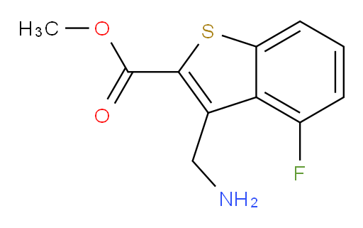 methyl 3-(aminomethyl)-4-fluoro-1-benzothiophene-2-carboxylate