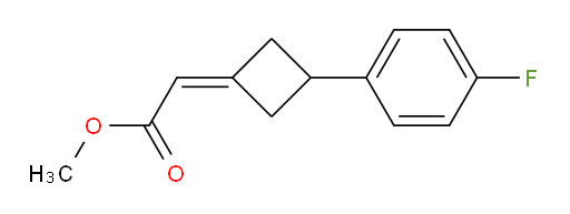 methyl 2-[3-(4-fluorophenyl)cyclobutylidene]acetate