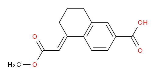 (5E)-5-(2-methoxy-2-oxoethylidene)-5,6,7,8-tetrahydronaphthalene-2-carboxylic acid