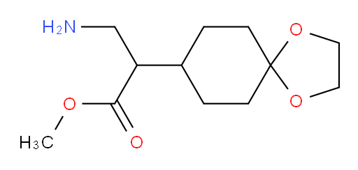 methyl 3-amino-2-{1,4-dioxaspiro[4.5]decan-8-yl}propanoate