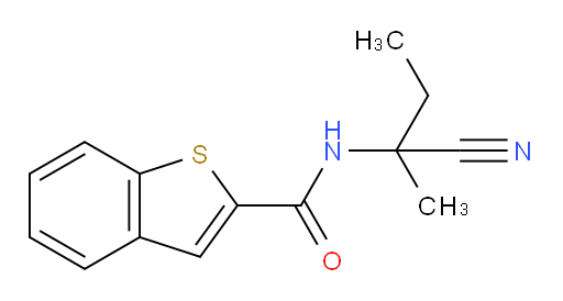 N-(1-cyano-1-methylpropyl)-1-benzothiophene-2-carboxamide