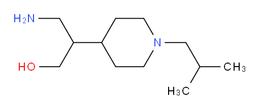 3-amino-2-[1-(2-methylpropyl)piperidin-4-yl]propan-1-ol
