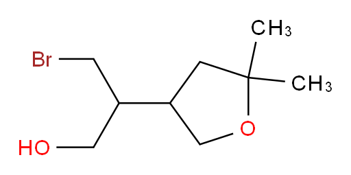 3-bromo-2-(5,5-dimethyloxolan-3-yl)propan-1-ol