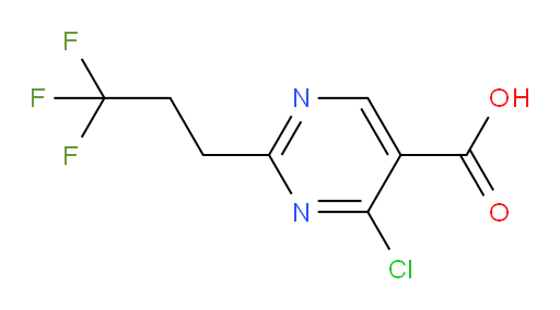 4-chloro-2-(3,3,3-trifluoropropyl)pyrimidine-5-carboxylic acid