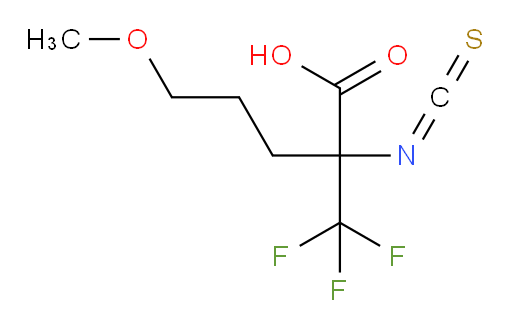 2-isothiocyanato-5-methoxy-2-(trifluoromethyl)pentanoic acid