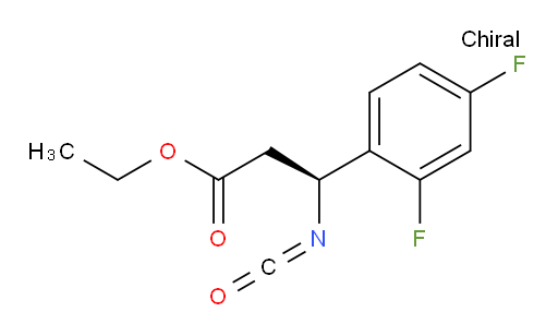 ethyl (3S)-3-(2,4-difluorophenyl)-3-isocyanatopropanoate