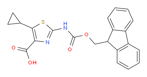 5-cyclopropyl-2-({[(9H-fluoren-9-yl)methoxy]carbonyl}amino)-1,3-thiazole-4-carboxylic acid