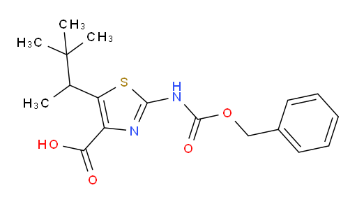 2-{[(benzyloxy)carbonyl]amino}-5-(3,3-dimethylbutan-2-yl)-1,3-thiazole-4-carboxylic acid