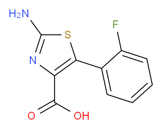2-amino-5-(2-fluorophenyl)-1,3-thiazole-4-carboxylic acid