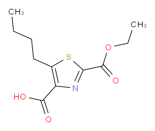 5-butyl-2-(ethoxycarbonyl)-1,3-thiazole-4-carboxylic acid
