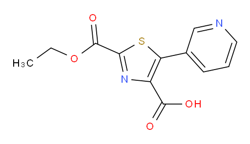 2-(ethoxycarbonyl)-5-(pyridin-3-yl)-1,3-thiazole-4-carboxylic acid