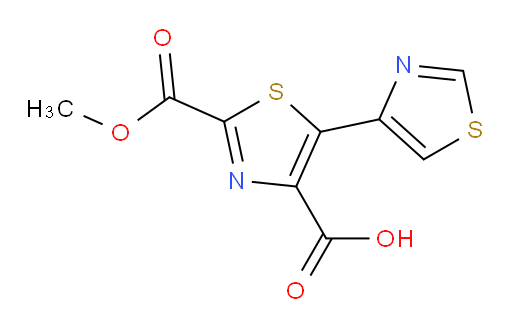 2-(methoxycarbonyl)-5-(1,3-thiazol-4-yl)-1,3-thiazole-4-carboxylic acid