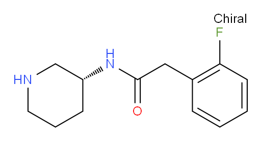2-(2-fluorophenyl)-N-[(3R)-piperidin-3-yl]acetamide