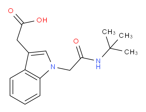 2-{1-[(tert-butylcarbamoyl)methyl]-1H-indol-3-yl}acetic acid