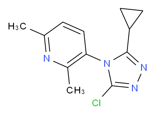 3-(3-chloro-5-cyclopropyl-4H-1,2,4-triazol-4-yl)-2,6-dimethylpyridine