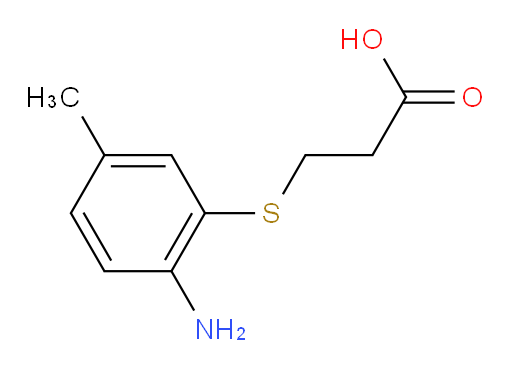 3-[(2-amino-5-methylphenyl)sulfanyl]propanoic acid