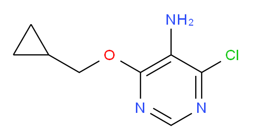 4-chloro-6-(cyclopropylmethoxy)pyrimidin-5-amine