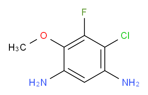 4-chloro-5-fluoro-6-methoxybenzene-1,3-diamine