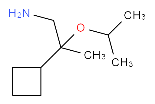 2-cyclobutyl-2-(propan-2-yloxy)propan-1-amine