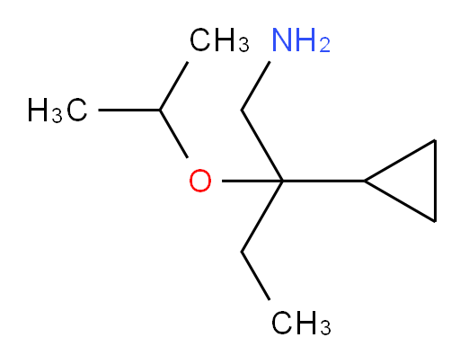 2-cyclopropyl-2-(propan-2-yloxy)butan-1-amine