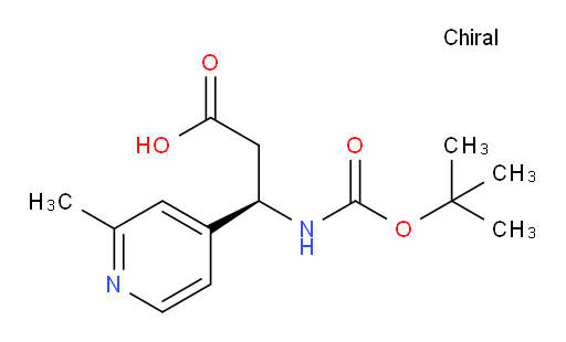 (3R)-3-{[(tert-butoxy)carbonyl]amino}-3-(2-methylpyridin-4-yl)propanoic acid